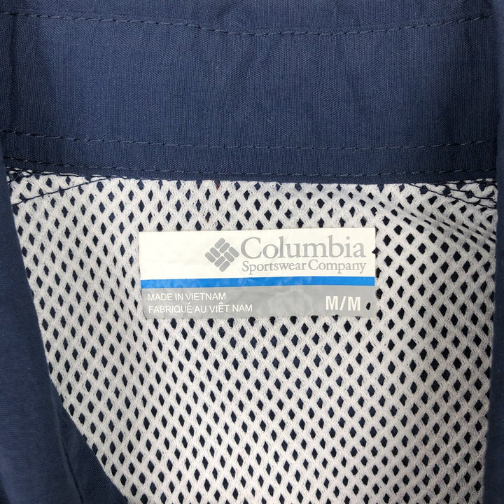Columbia PFG OMNI-SHADE Long-Sleeve Fishing Shirt (Men's Size M) Nylon navy blue type Vintage Second Hand