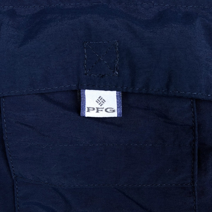 Columbia PFG OMNI-SHADE Long-Sleeve Fishing Shirt (Men's Size M) Nylon navy blue type Vintage Second Hand