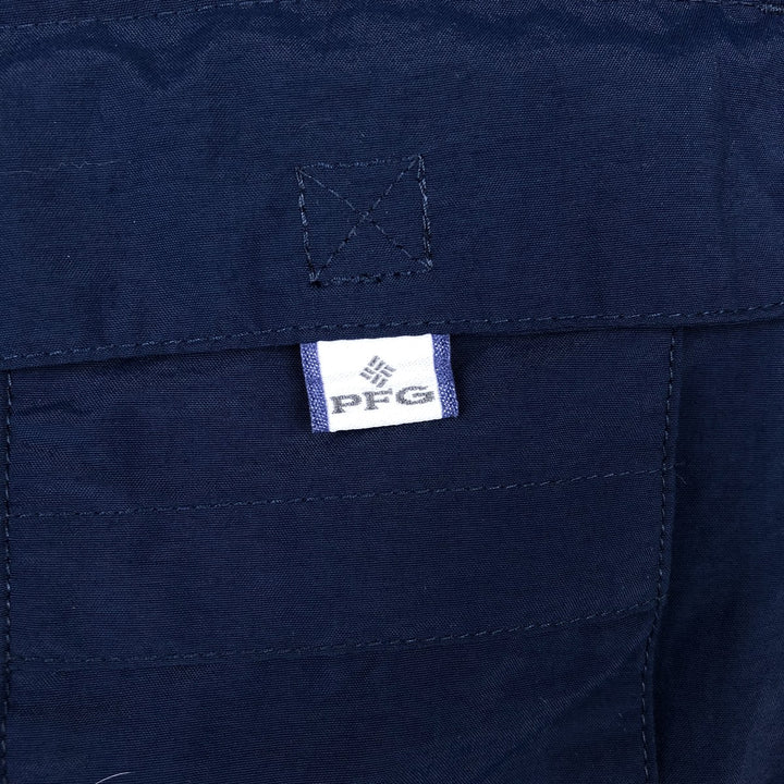 Columbia PFG OMNI-SHADE Long-Sleeve Fishing Shirt (Men's Size M) Nylon navy blue type Vintage Second Hand