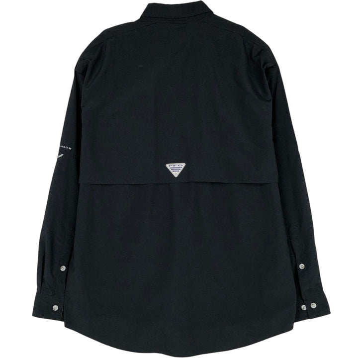 Columbia BAHAMA PFG OMNI-SHADE Long-Sleeve Fishing Shirt (Men's Size L) Nylon black type Vintage Second Hand