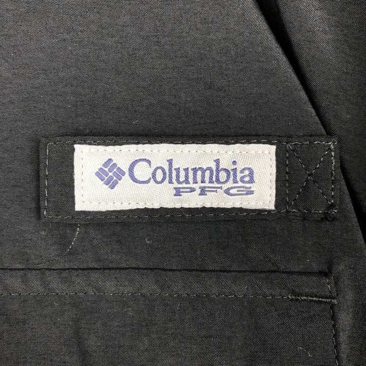 Columbia BAHAMA PFG OMNI-SHADE Long-Sleeve Fishing Shirt (Men's Size L) Nylon black type Vintage Second Hand
