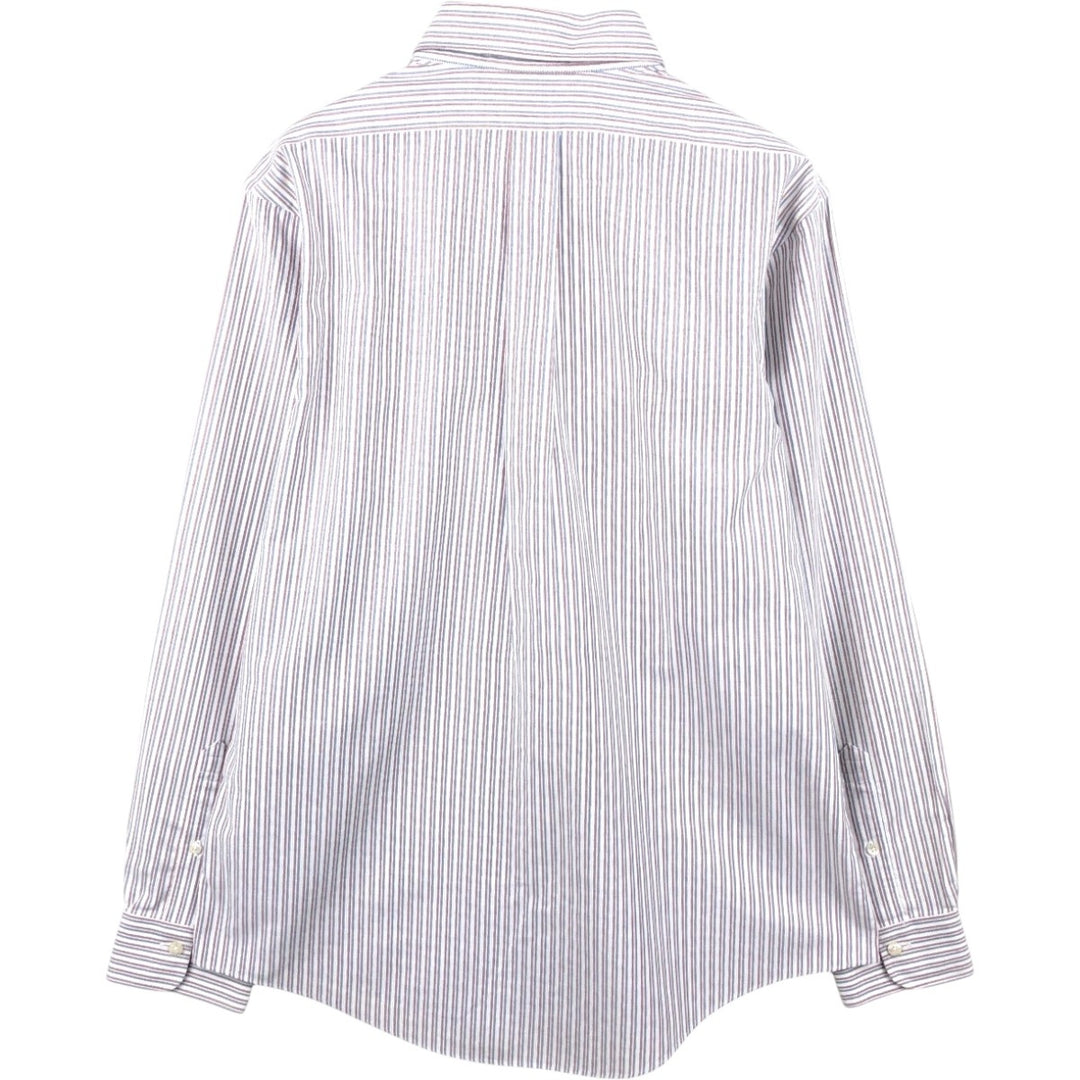 Brooks Brothers Est.1818 REGENT Long Sleeve Button-Down Striped Shirt, Men's Size L Supima Cotton white type Vintage Second Hand