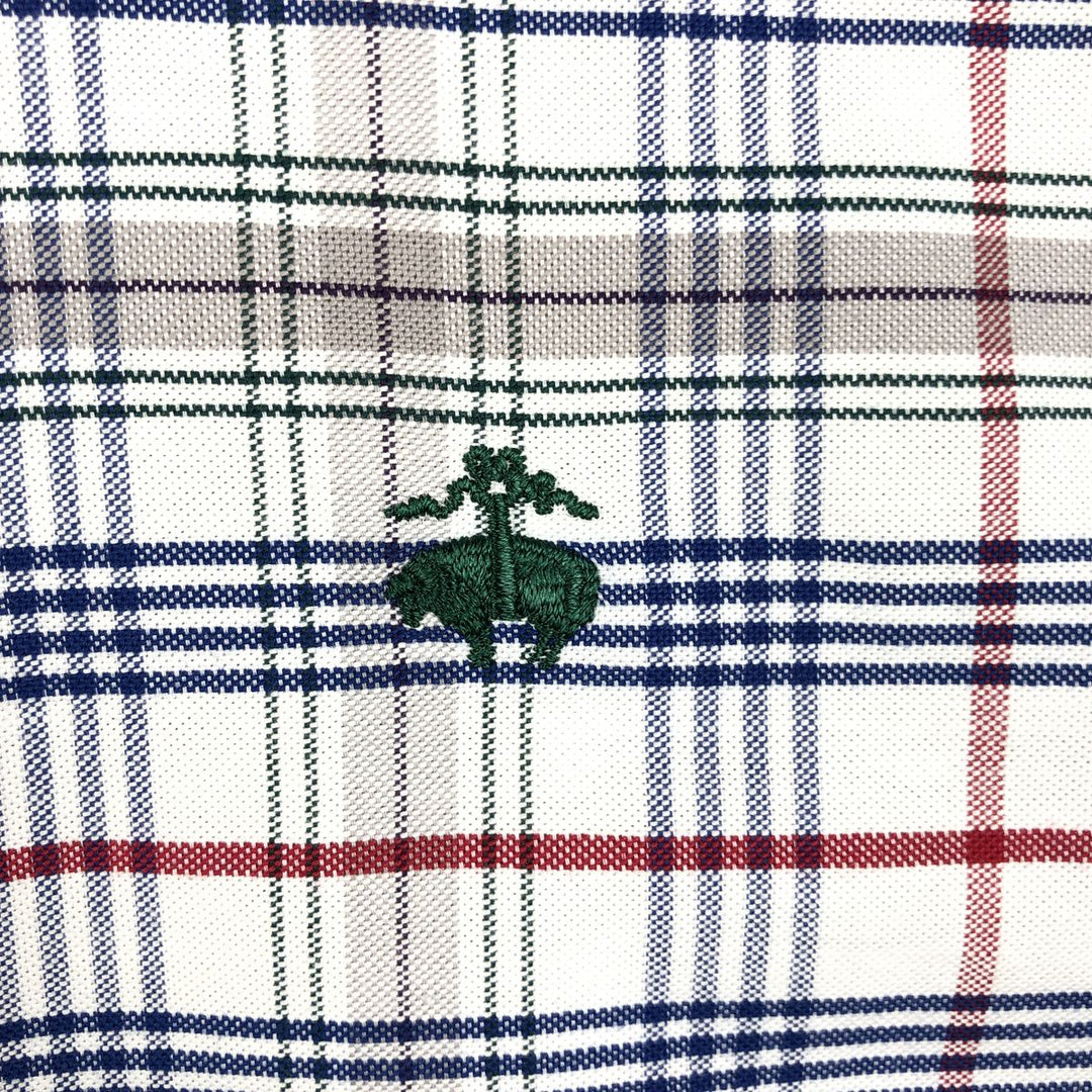 Brooks Brothers 1818 REGENT Long Sleeve Button-Down Check Shirt, Men's Size L cotton blue type Vintage Second Hand