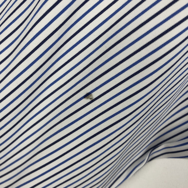 Ralph Lauren Classic Fit Long Sleeve Button Down Striped Shirt, Men's Size L cotton blue type Vintage Second Hand