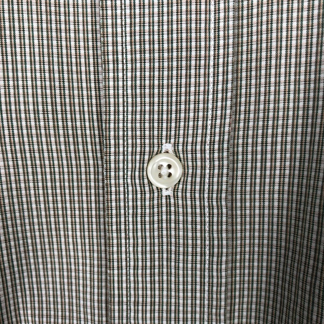Ralph Lauren YARMOUTH Long Sleeve Button Down Check Shirt Men's XL cotton green type Vintage Second Hand