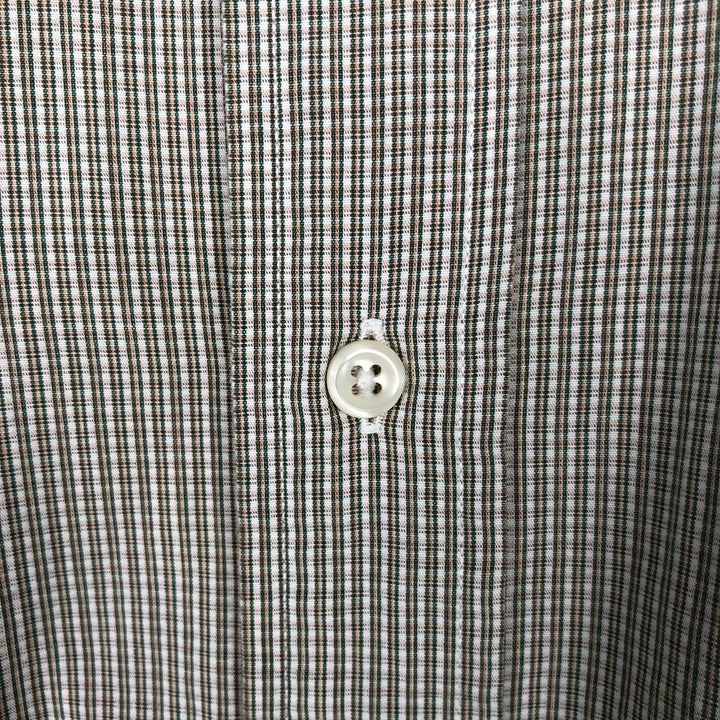 Ralph Lauren YARMOUTH Long Sleeve Button Down Check Shirt Men's XL cotton green type Vintage Second Hand