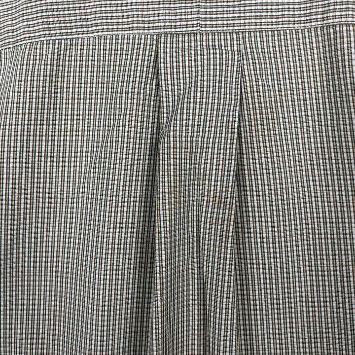 Ralph Lauren YARMOUTH Long Sleeve Button Down Check Shirt Men's XL cotton green type Vintage Second Hand