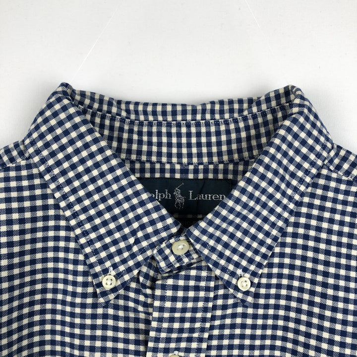 Ralph Lauren Classic Fit Long Sleeve Button Down Striped Shirt Men's XL cotton blue type Vintage Second Hand
