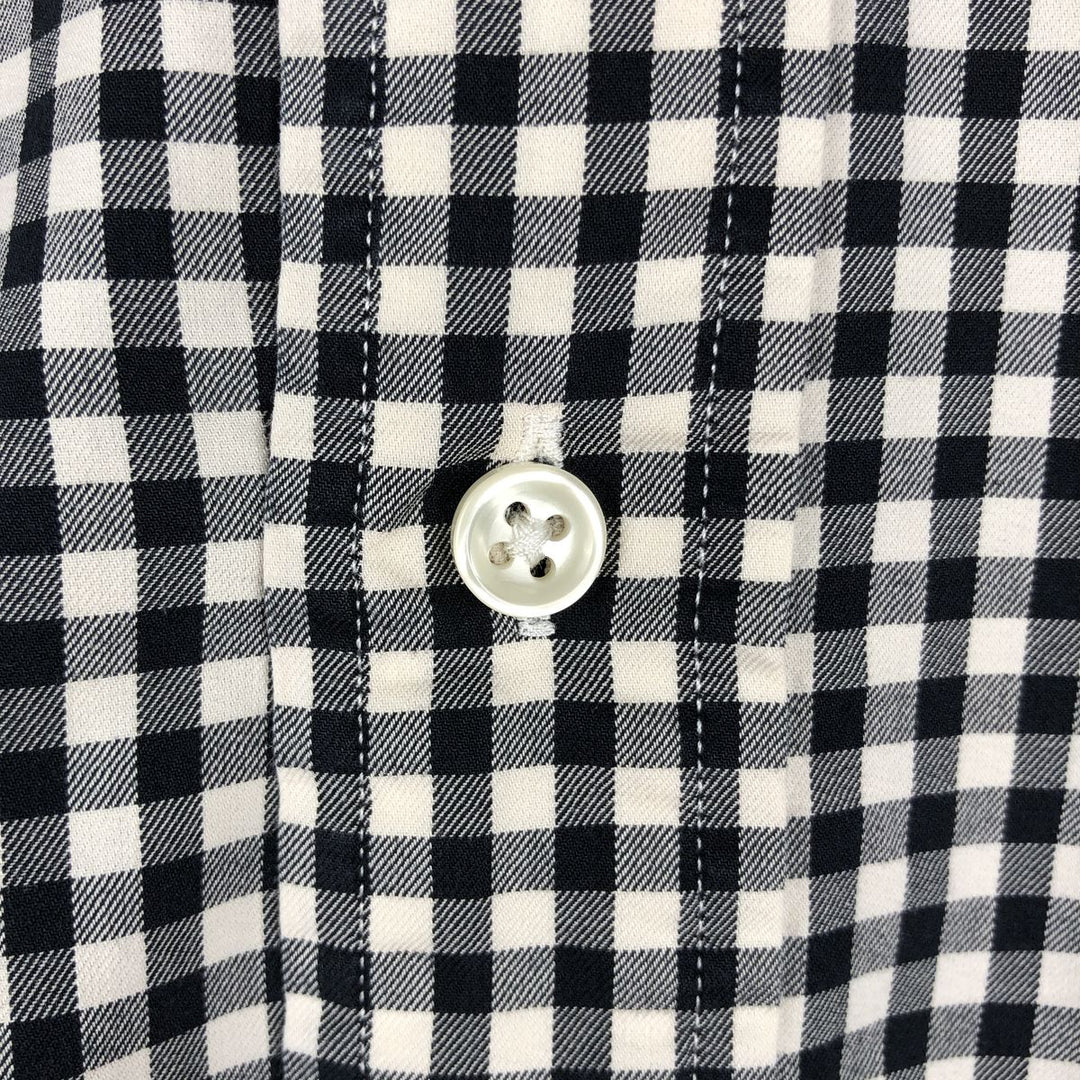 Ralph Lauren Classic Fit Gingham Check Long Sleeve Button Down Check Shirt Men's XL cotton black type Vintage Second Hand
