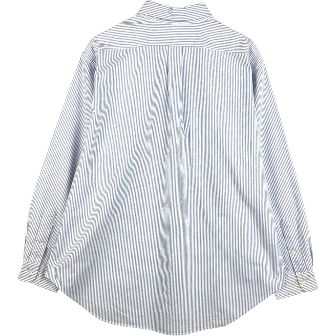 Ralph Lauren Classic Fit Long Sleeve Button Down Striped Shirt Men's XL cotton blue type Vintage Second Hand