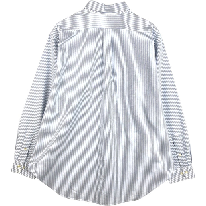 Ralph Lauren Classic Fit Long Sleeve Button Down Striped Shirt Men's XL cotton blue type Vintage Second Hand