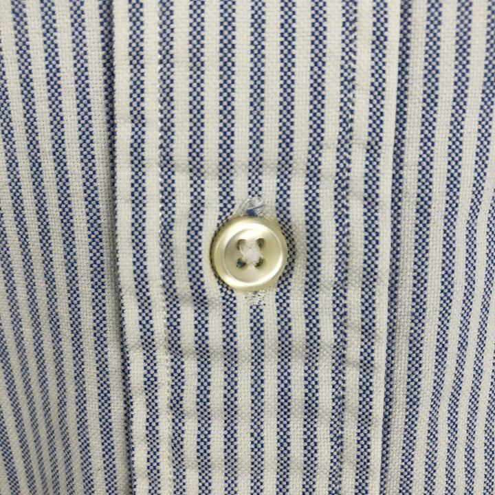 Ralph Lauren Classic Fit Long Sleeve Button Down Striped Shirt Men's XL cotton blue type Vintage Second Hand