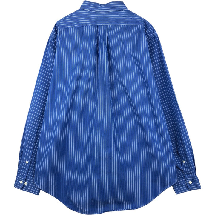 Ralph Lauren Classic Fit Long Sleeve Button Down Striped Shirt Men's XL cotton blue type Vintage Second Hand