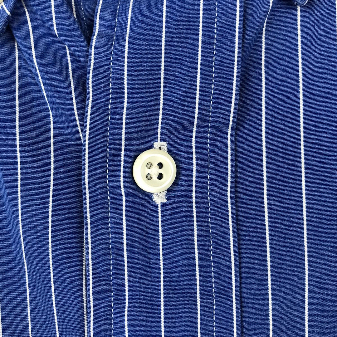 Ralph Lauren Classic Fit Long Sleeve Button Down Striped Shirt Men's XL cotton blue type Vintage Second Hand