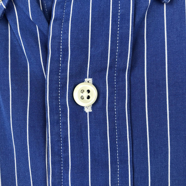 Ralph Lauren Classic Fit Long Sleeve Button Down Striped Shirt Men's XL cotton blue type Vintage Second Hand