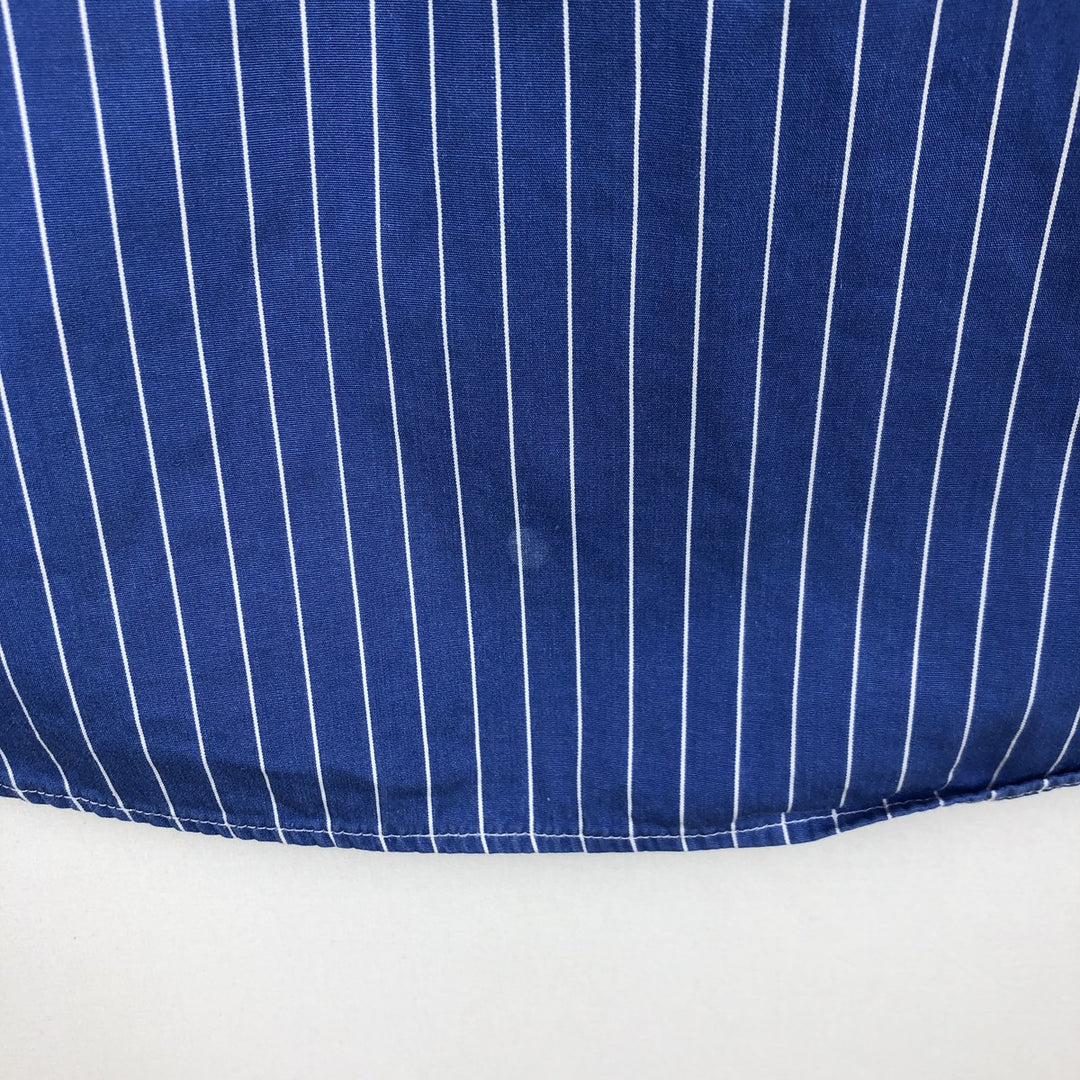 Ralph Lauren Classic Fit Long Sleeve Button Down Striped Shirt Men's XL cotton blue type Vintage Second Hand