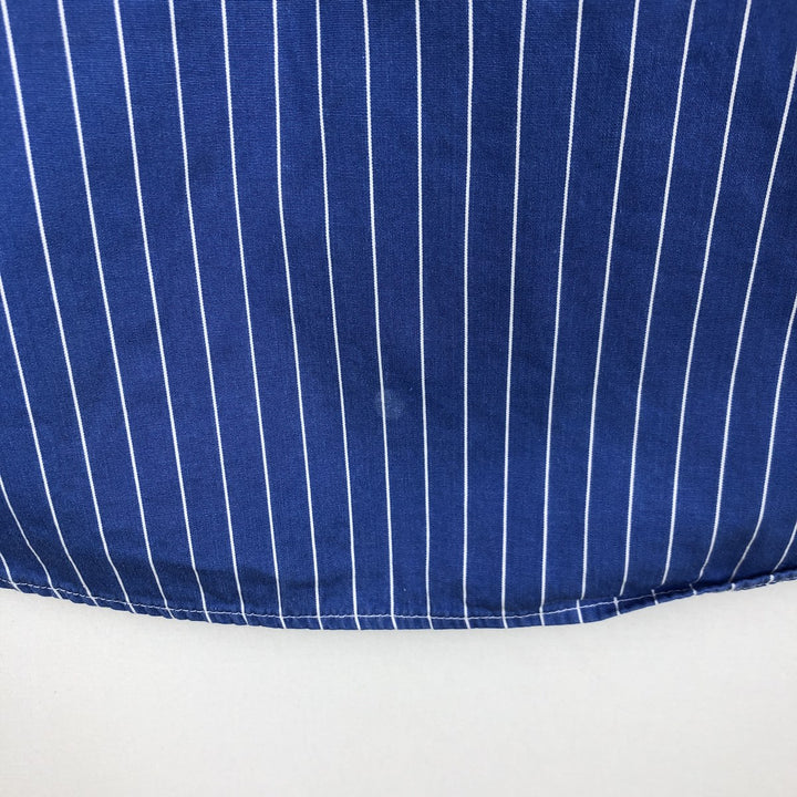 Ralph Lauren Classic Fit Long Sleeve Button Down Striped Shirt Men's XL cotton blue type Vintage Second Hand