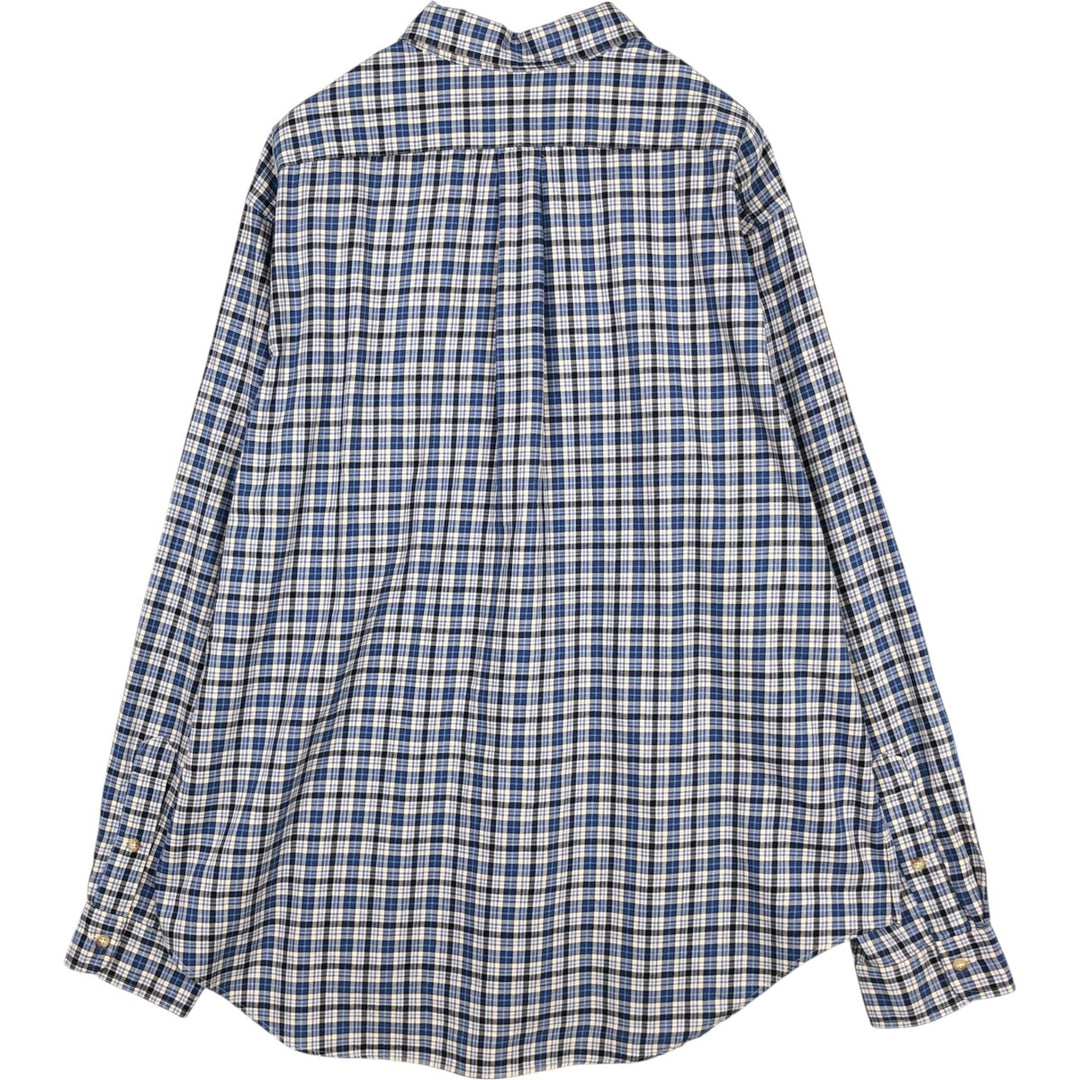 Ralph Lauren Classic Fit Long Sleeve Button Down Striped Shirt Men's XXL cotton blue type Vintage Second Hand
