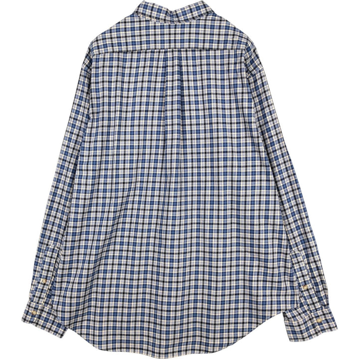 Ralph Lauren Classic Fit Long Sleeve Button Down Striped Shirt Men's XXL cotton blue type Vintage Second Hand
