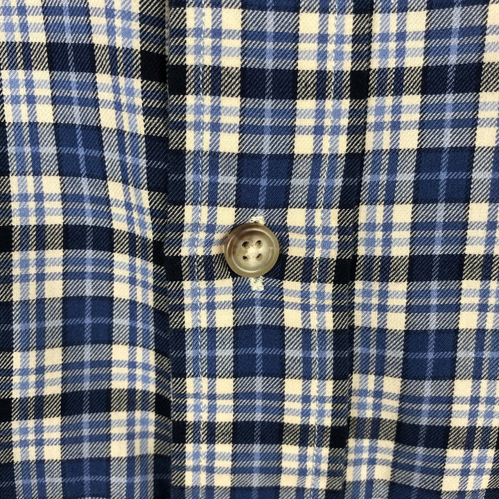 Ralph Lauren Classic Fit Long Sleeve Button Down Striped Shirt Men's XXL cotton blue type Vintage Second Hand
