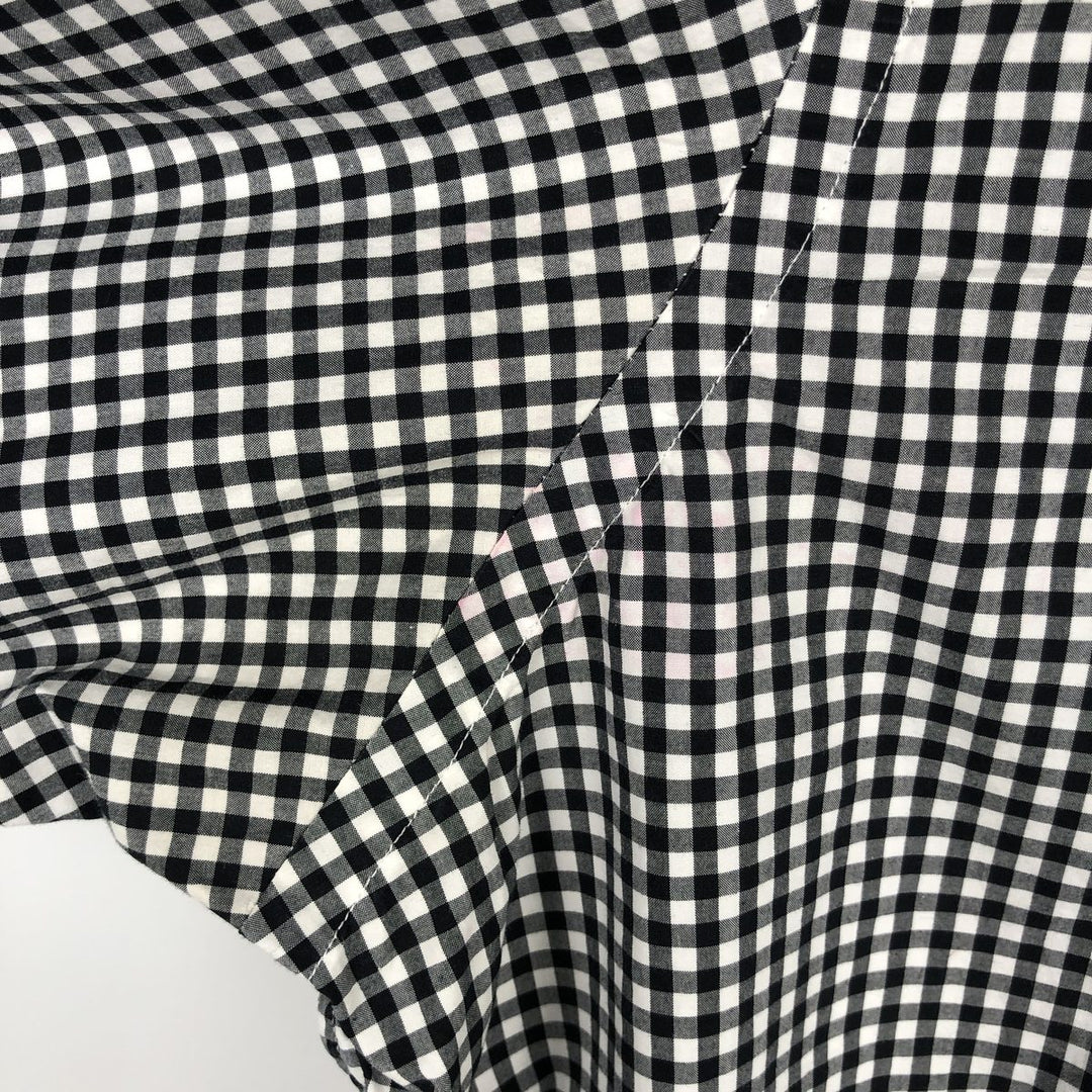 Ralph Lauren Gingham Check Long Sleeve Button-Down Check Shirt Men's XL cotton white type Vintage Second Hand