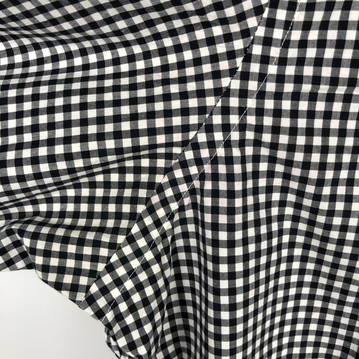 Ralph Lauren Gingham Check Long Sleeve Button-Down Check Shirt Men's XL cotton white type Vintage Second Hand