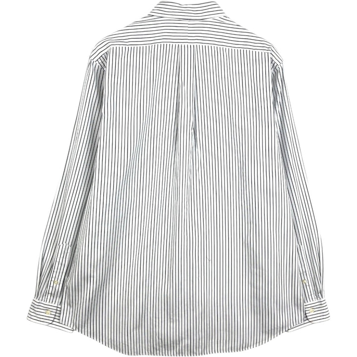 Ralph Lauren REGENT CLASSICFIT Long-Sleeve Button-Down Striped Shirt, Men's Size XL (approx.) cotton white type Vintage Second Hand