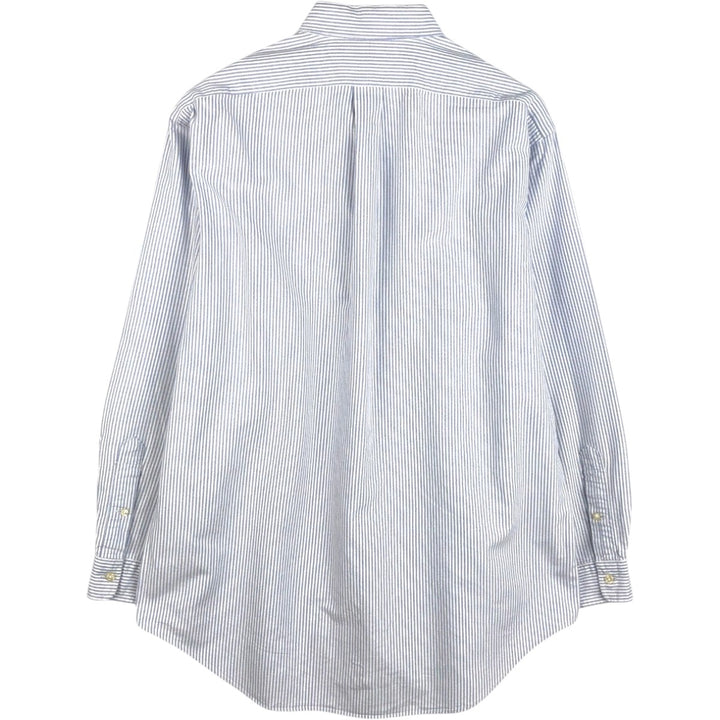 Ralph Lauren YARMOUTH Long Sleeve Button-Down Striped Shirt, Men's XL cotton white type Vintage Second Hand