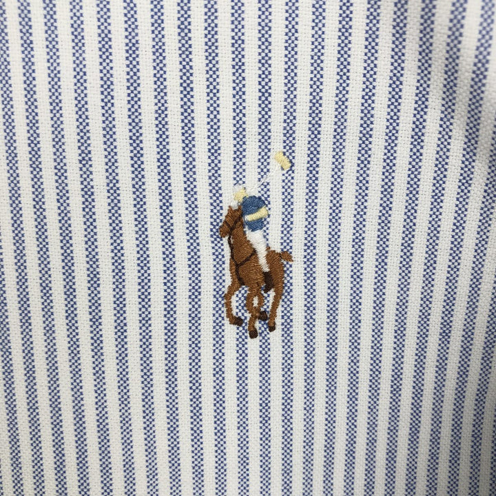 Ralph Lauren YARMOUTH Long Sleeve Button-Down Striped Shirt, Men's XL cotton white type Vintage Second Hand