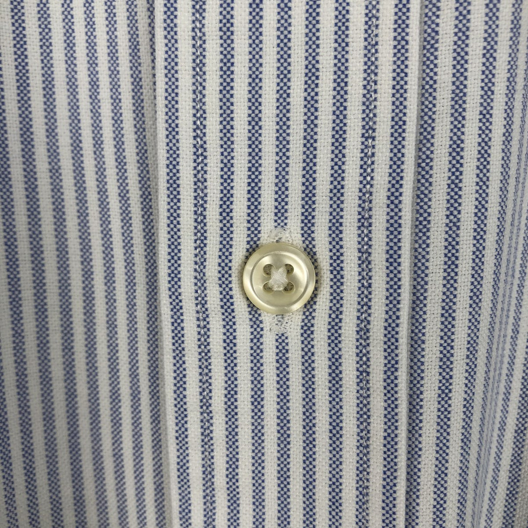 Ralph Lauren YARMOUTH Long Sleeve Button-Down Striped Shirt, Men's XL cotton white type Vintage Second Hand