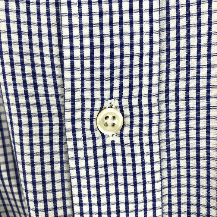 Ralph Lauren YARMOUTH Long Sleeve Button Down Check Shirt Men's XXL cotton blue type Vintage Second Hand