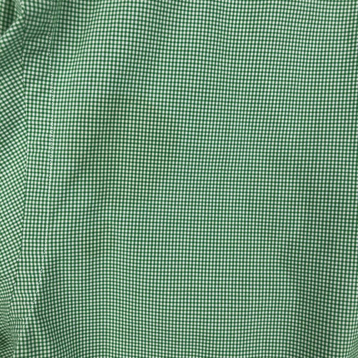 Ralph Lauren CUSTOM FIT Gingham Check Long Sleeve Button Down Check Shirt Men's XL cotton green type Vintage Second Hand