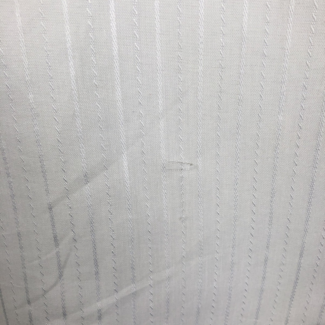 ~80'S DC Stripe Pattern Long-Sleeve Western Shirt, Made in USA, Men's Size L (approx.) unclear white type Vintage Second Hand