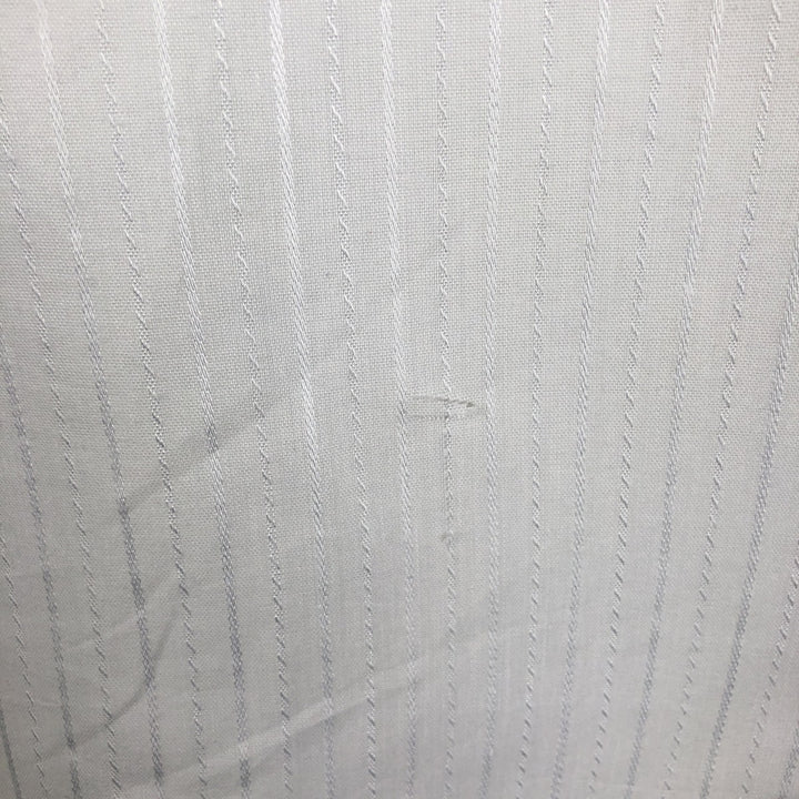 ~80'S DC Stripe Pattern Long-Sleeve Western Shirt, Made in USA, Men's Size L (approx.) unclear white type Vintage Second Hand