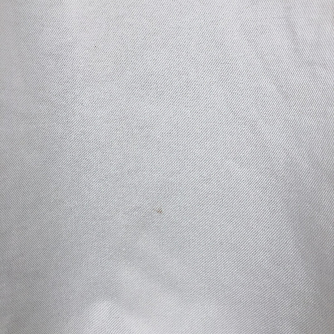 Wrangler Western Shirts, Long Sleeve Denim Western Shirt, Men's Size L (approx.) cotton white type Vintage Second Hand