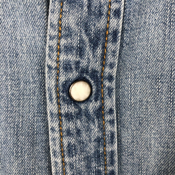 90s-00'S Levi's Jeans Long-Sleeve Denim Western Shirt, Men's Size L (approx.), Vintage cotton Blue type light blue Vintage Second Hand