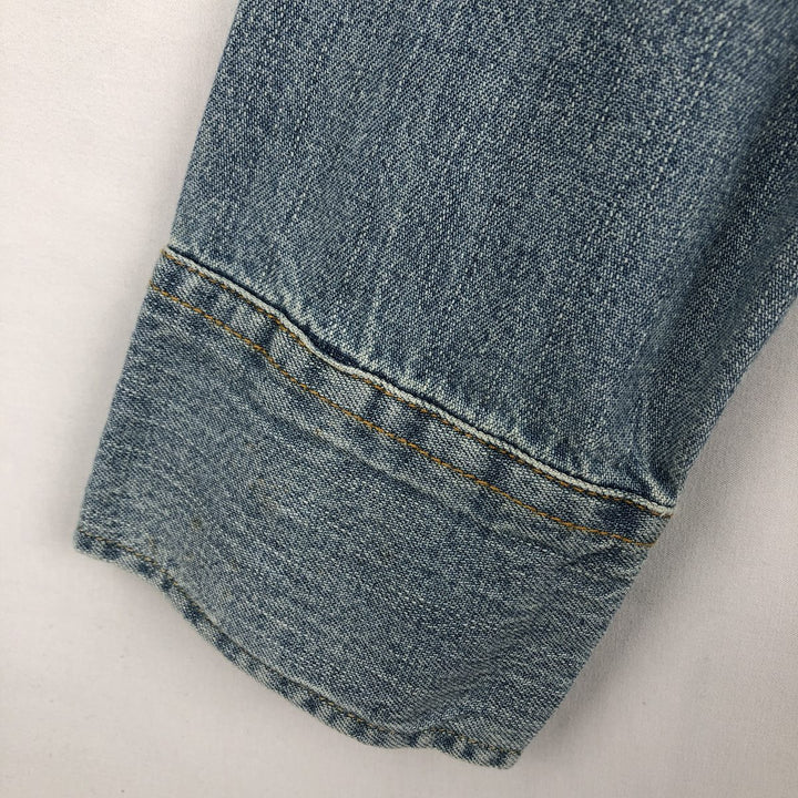 90s-00'S Levi's Jeans Long-Sleeve Denim Western Shirt, Men's Size L (approx.), Vintage cotton Blue type light blue Vintage Second Hand