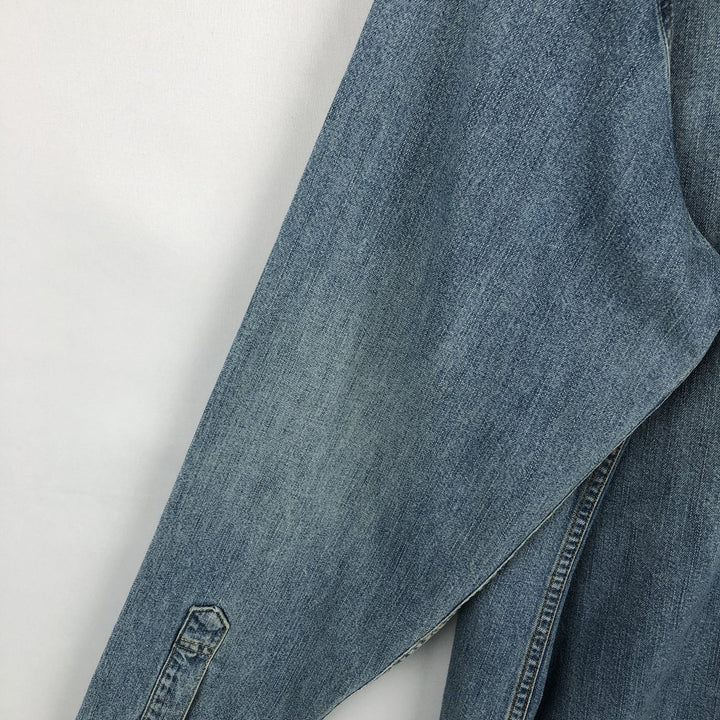 90s-00'S Levi's Jeans Long-Sleeve Denim Western Shirt, Men's Size L (approx.), Vintage cotton Blue type light blue Vintage Second Hand