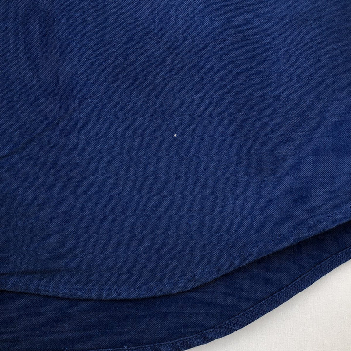 90'S J.Crew Vintage long sleeve button down shirt, size L for men cotton blue type Vintage Second Hand