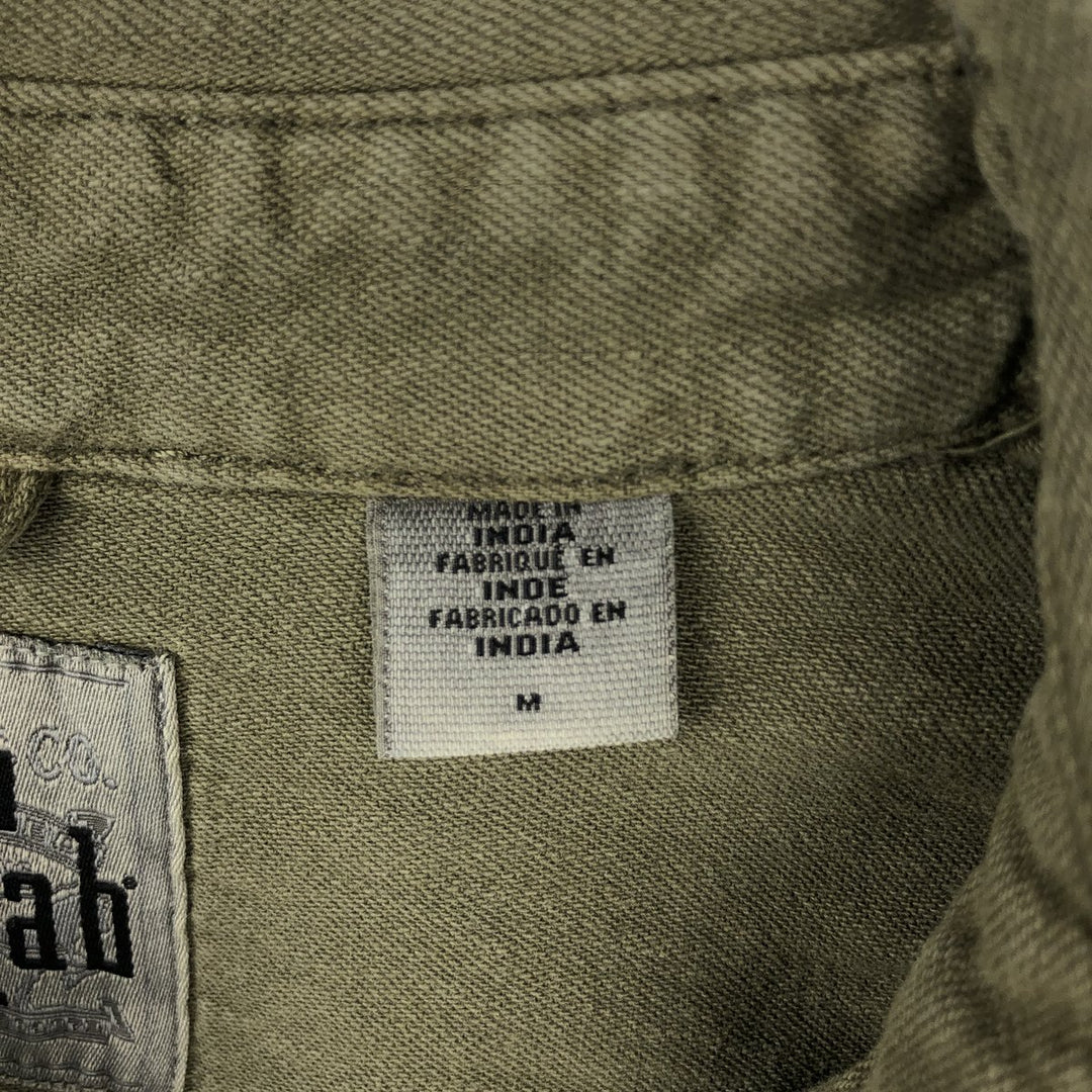 Levi's Silver Tab Long-Sleeve Cotton Shirt, Men's Size M (approx.) cotton Khaki type Vintage Second Hand