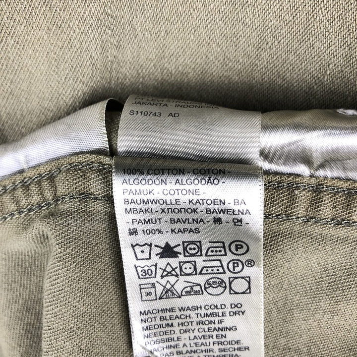 Levi's Silver Tab Long-Sleeve Cotton Shirt, Men's Size M (approx.) cotton Khaki type Vintage Second Hand