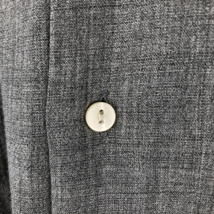 Calvin Klein long-sleeved open-collar box shirt, men's size S. unclear gray type Vintage Second Hand
