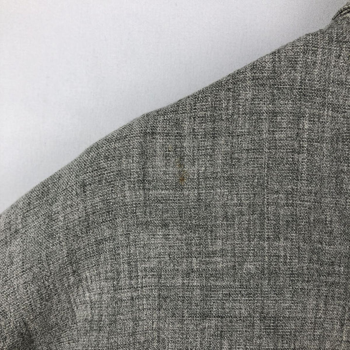 Calvin Klein long-sleeved open-collar box shirt, men's size S. unclear gray type Vintage Second Hand
