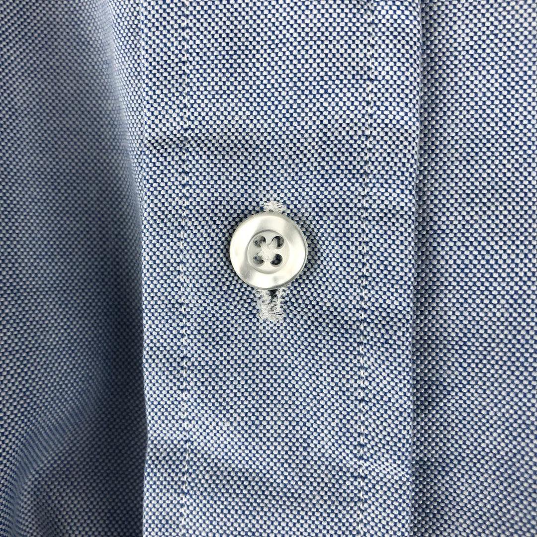 90'S LL Bean Long-Sleeve Button-Down Shirt, Made in USA, Men's XL (approx.), Vintage cotton Blue type light blue Vintage Second Hand