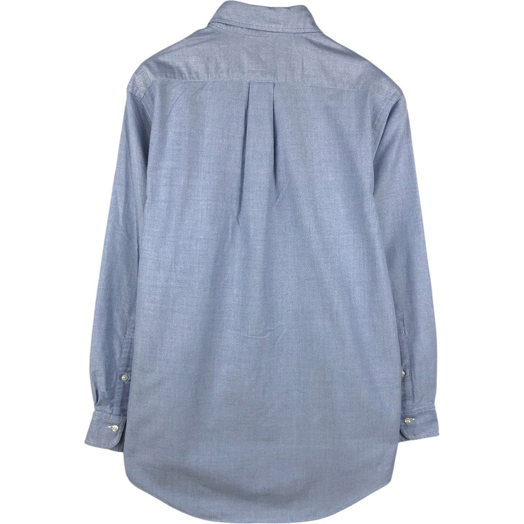 Brooks Brothers long-sleeved button-down shirt, made in the USA, size M Supima Cotton Blue type light blue Vintage Second Hand