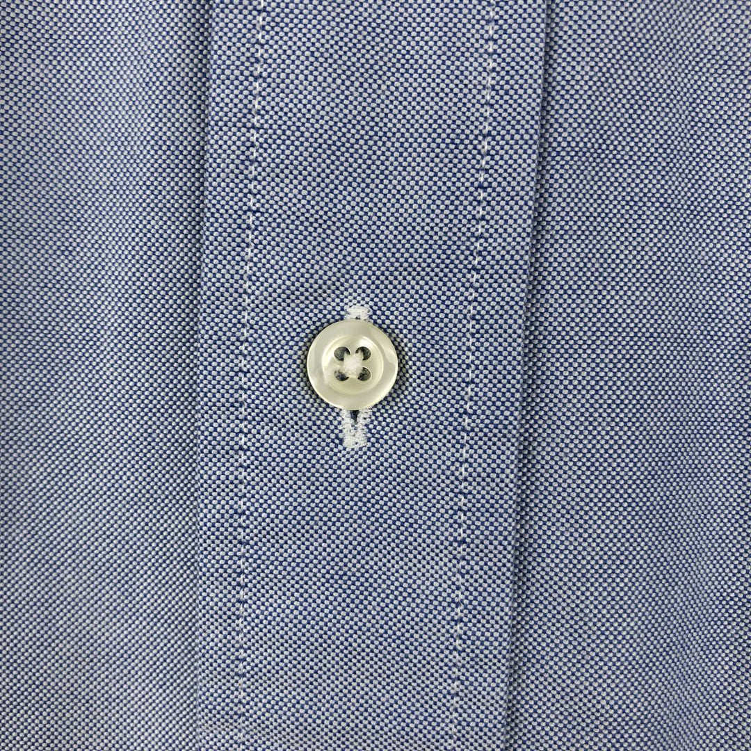 Brooks Brothers long-sleeved button-down shirt, made in the USA, size M Supima Cotton Blue type light blue Vintage Second Hand