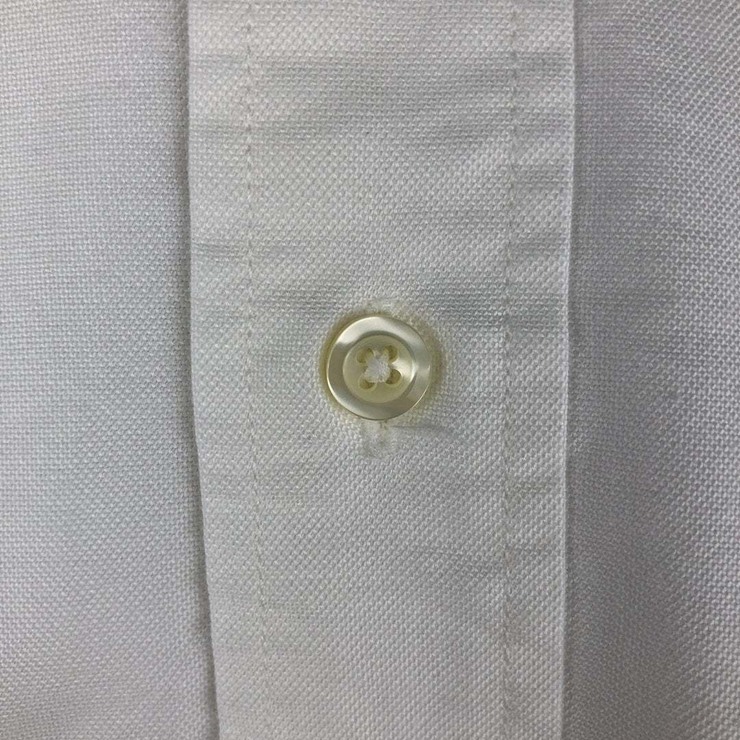 Brooks Brothers Est.1818 Long Sleeve Button Down Shirt Made in USA Men's XL Supima Cotton white type Vintage Second Hand