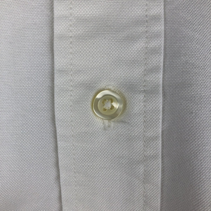 Brooks Brothers Est.1818 Long Sleeve Button Down Shirt Made in USA Men's XL Supima Cotton white type Vintage Second Hand