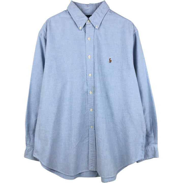 Ralph Lauren Classic Fit Long Sleeve Button Down Shirt Men's XXL cotton Blue type light blue Vintage Second Hand