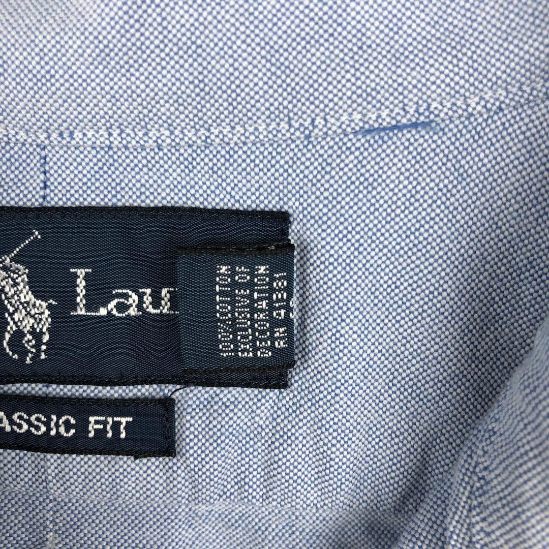 Ralph Lauren Classic Fit Long Sleeve Button Down Shirt Men's XXL cotton Blue type light blue Vintage Second Hand